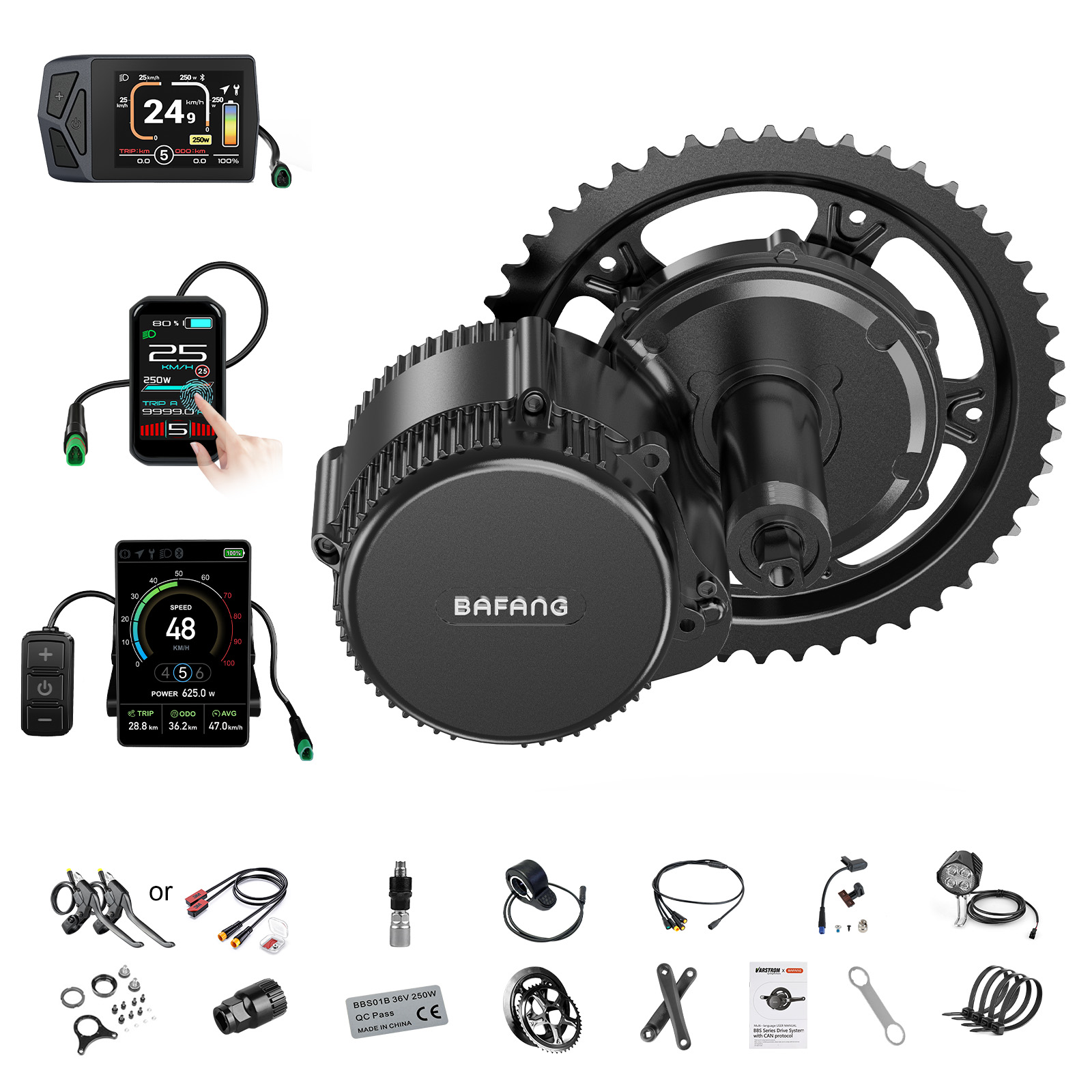 Mid Drive Motor Kit 52V 1000W - [Expédition locale US] Kit moteur central