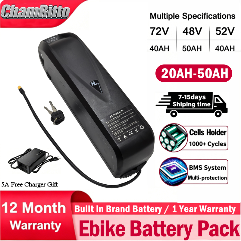 Ebike Battery 48V 20Ah Hailong - Batterie de vélo électrique 72V60V 48V