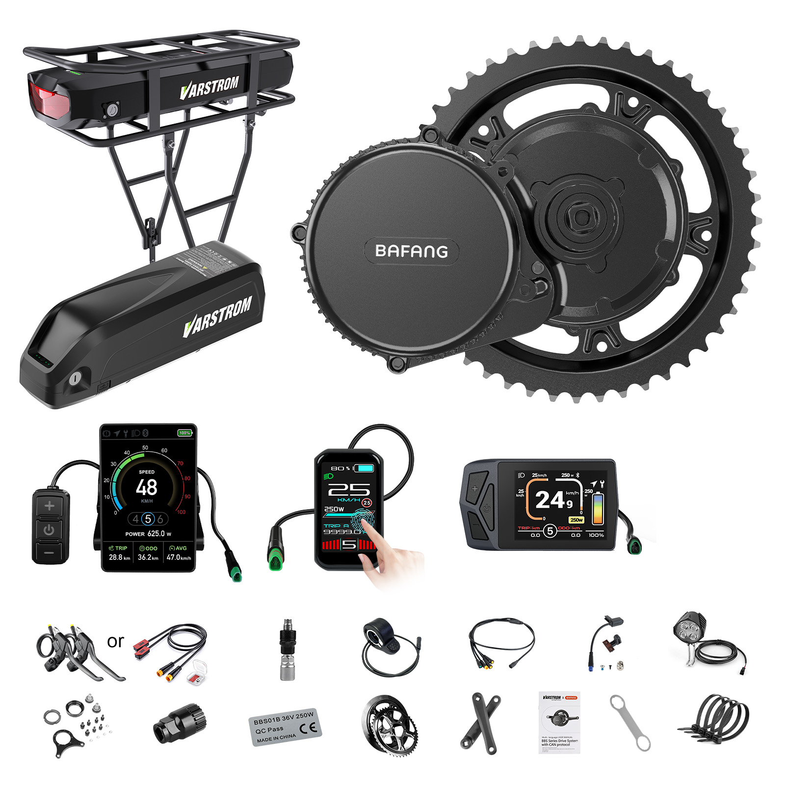 Bafang Bbs02B 48V 750W Mid Drive Kit - [Expédition US] Kit moteur central Bafang
