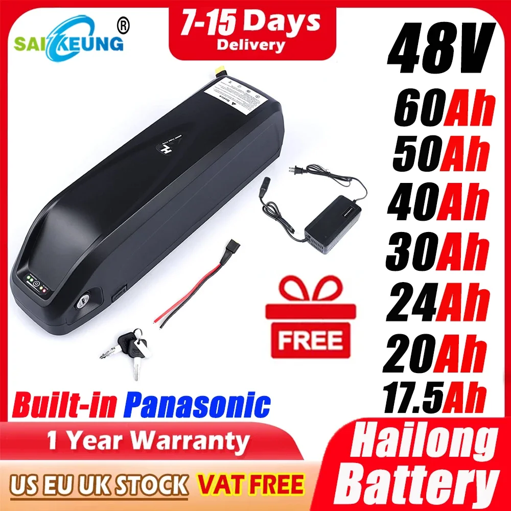 Ebike Battery 48V 20Ah Hailong - Batterie de vélo électrique originale 48V
