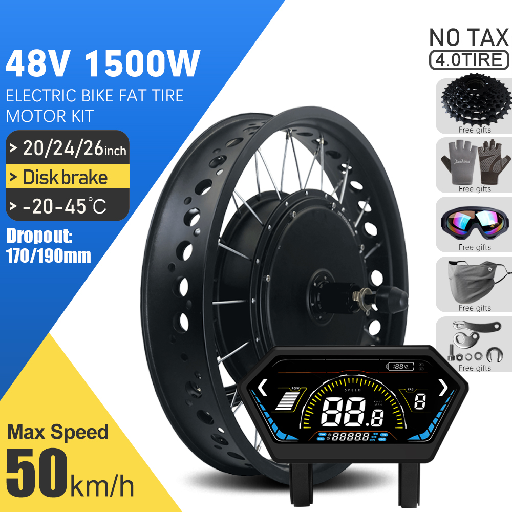 72V 5000W Hub Motor Kit - Kit de Moteur Arrière Brushless Sans