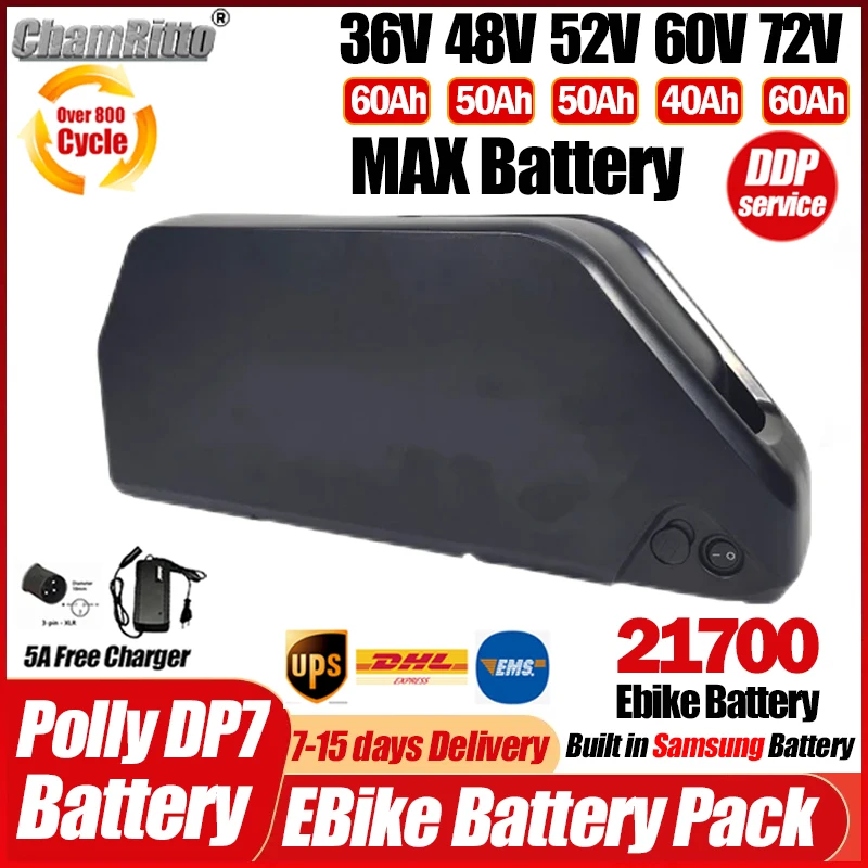Ebike Battery 48V 20Ah Hailong - Batterie Hailong Polly DP7 pour Vélo