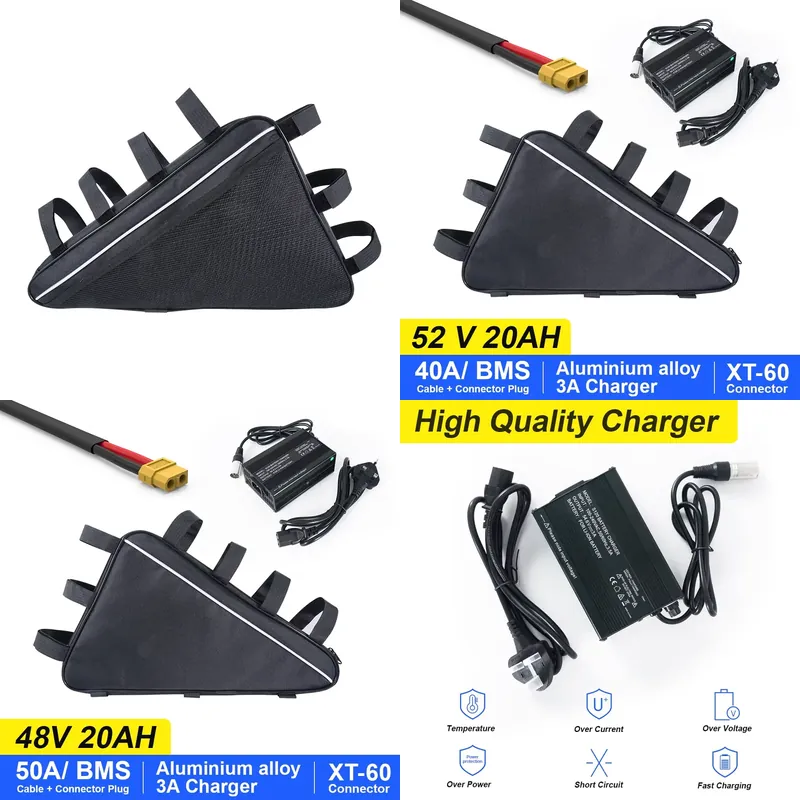 Batterie de vélo électrique au - Ebike Battery 52V 20Ah Triangle Pack avis et prix
