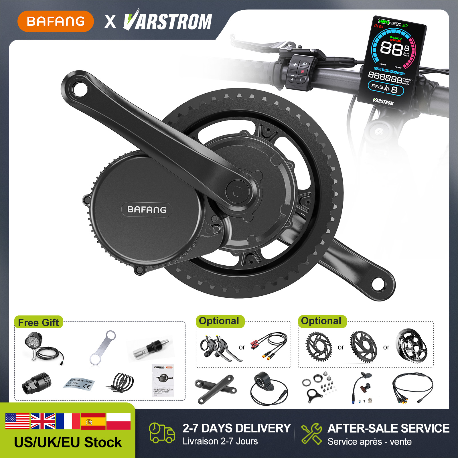 [Stock US] Moteur central BAFA - Bafang Bbshd 1000W Conversion Kit avis et prix