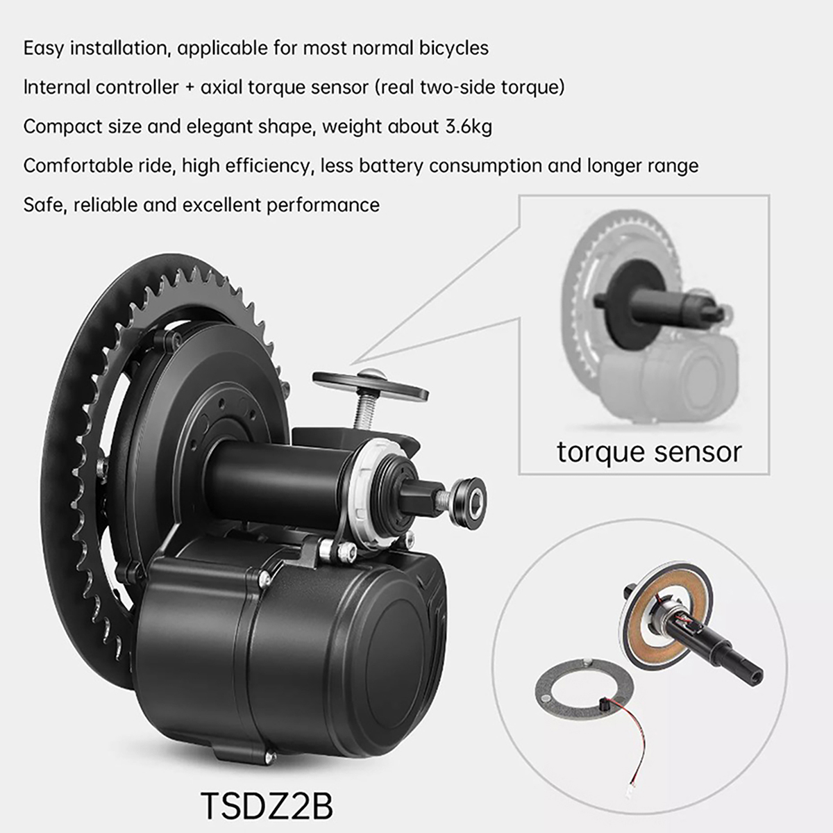 Tongsheng – Kit de moteur d'en - Tongsheng Tsdz2B Mid Drive Motor avis et prix